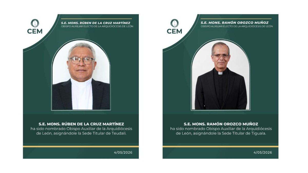 Nombran a 2 nuevos obispos auxiliares para México