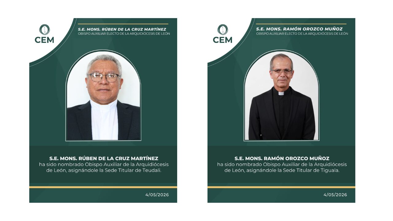Nombran a 2 nuevos obispos auxiliares para México